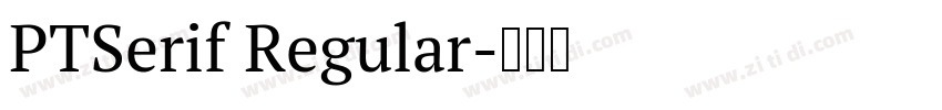 PTSerif Regular字体转换